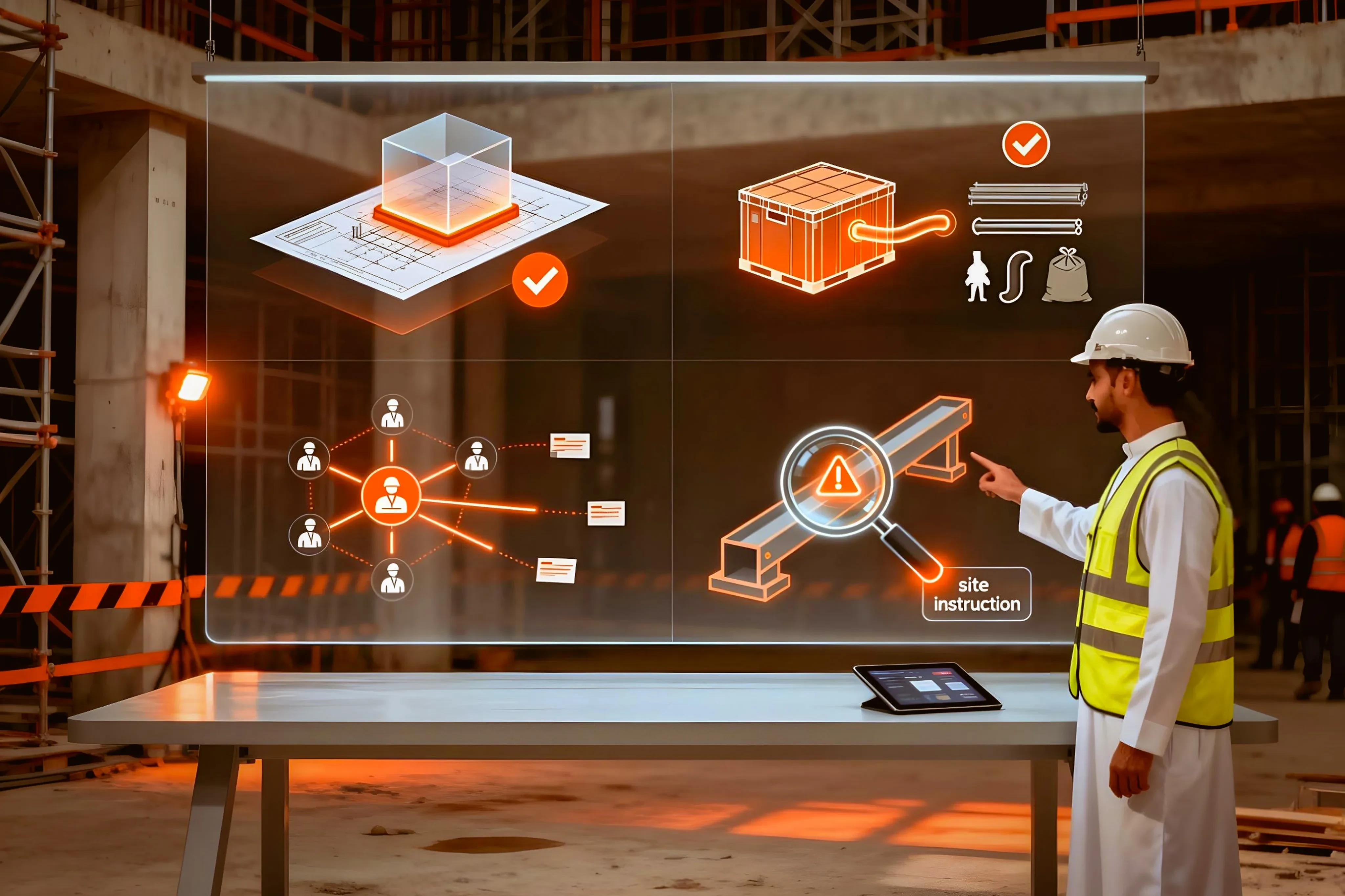 كيف يدعم "سيناريو" إدارة موقع المشروع؟